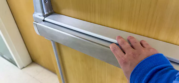 Installing a Push Bar on a Door Pearland